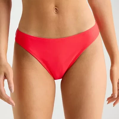 Arizona Womens Lined Juniors Cheeky Hipster Bikini Swimsuit Bottom
