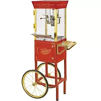 Nostalgia CCP510 53-Inch Tall Commercial 6-Ounce Kettle Popcorn Cart