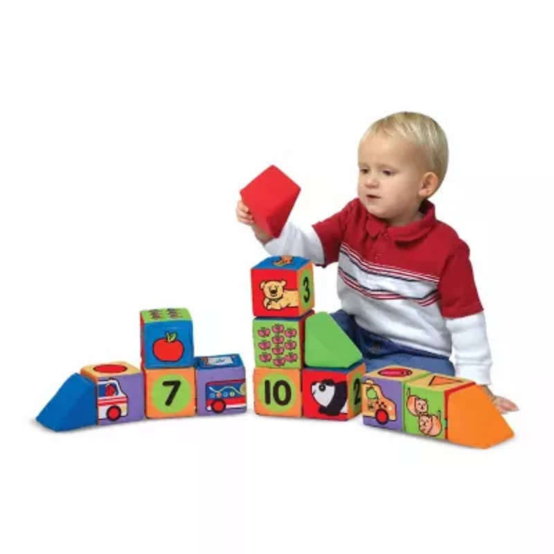 Melissa & Doug Match & Build Blocks Building Blocks 14-pc.