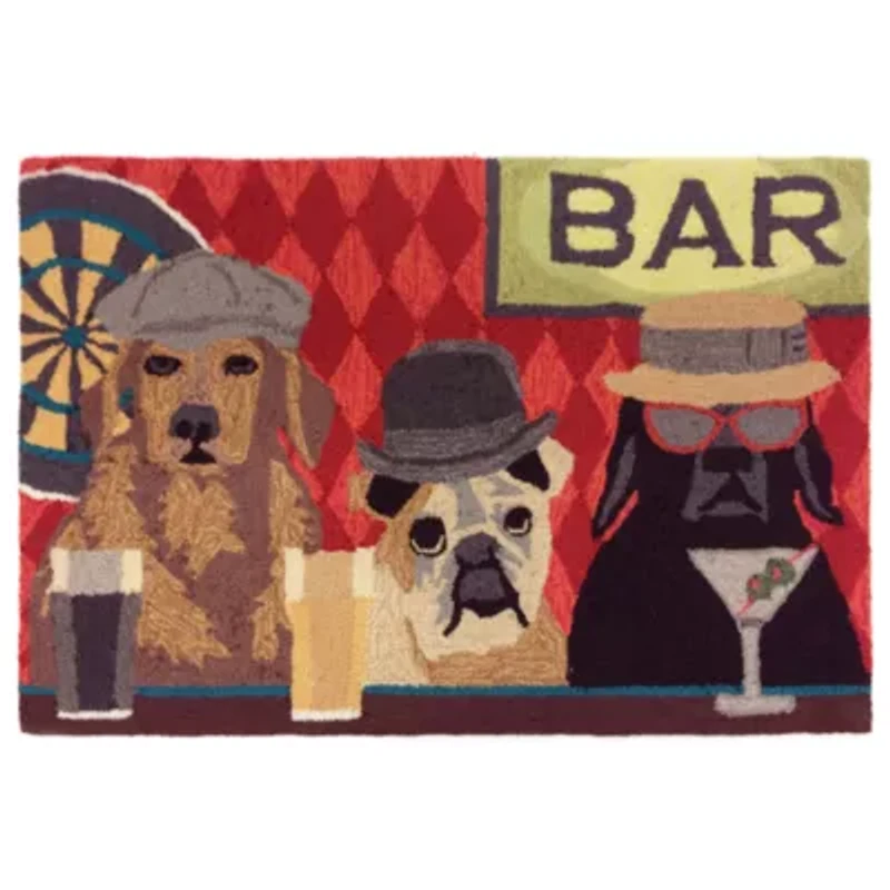 Liora Manne Frontporch Bar Patrol Animal Hand Tufted Indoor Outdoor Rectangular Accent Rug