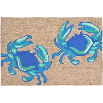 Liora Manne Frontporch Crabs Animal Hand Tufted Indoor Outdoor Rectangular Accent Rug