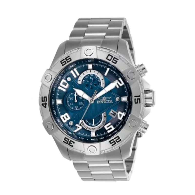 Invicta S1 Rally Mens Chronograph Silver Tone Stainless Steel Bracelet Watch 26094