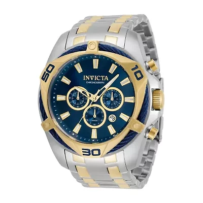 Invicta Bolt Mens Chronograph Two Tone Stainless Steel Bracelet Watch 34125