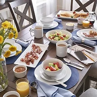 Home Expressions Porcelain Coupe 4-pc. Salad Plate