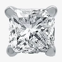 Womens 1/8 CT. Natural White Diamond 10K White Gold 2.9mm Single Earring