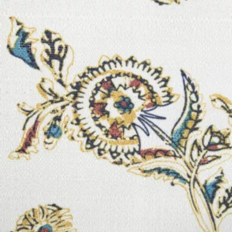 Distant Lands Maura Textured Print Grommet Top 100% Blackout Single Curtain Panel