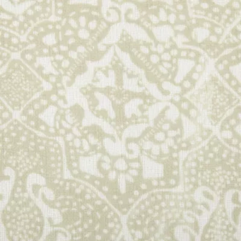 Distant Lands Fiji Printed Grommet Top Sheer Single Curtain Panel