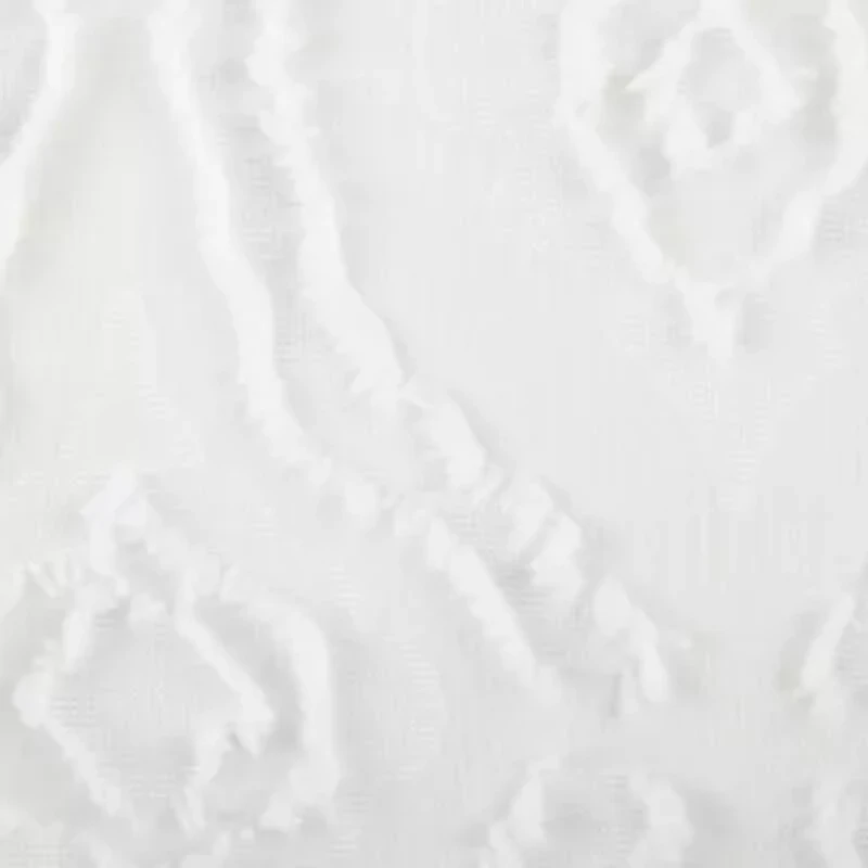 Distant Lands Ogee Clip Grommet Top Sheer Single Curtain Panel