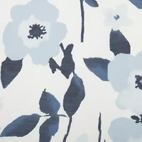 Home Expressions Remy Floral Rod Pocket Sheer Single Curtain Panel