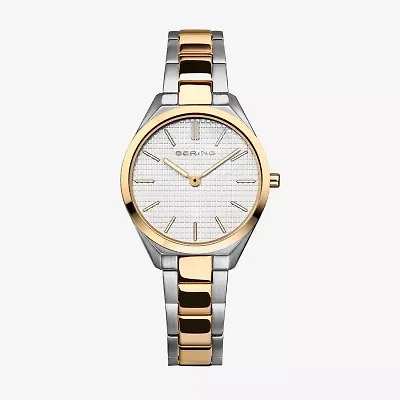 Bering Womens Two Tone Stainless Steel Bracelet Watch 17231-704