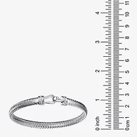 Paris 1901 By Charles Garnier Womens Cubic Zirconia Sterling Silver Bangle Bracelet