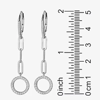 Paris 1901 By Charles Garnier Womens Cubic Zirconia Sterling Silver Drop Earrings