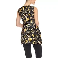 White Mark Maternity Womens Sleeveless Tunic Top