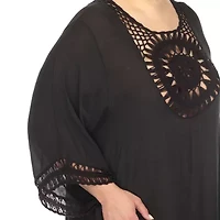 White Mark Womens Plus Dress Swimsuit Cover-Up