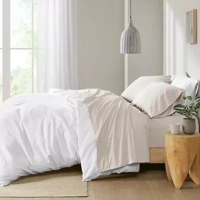 Madison Park Peached Percale Cotton Sheet Set