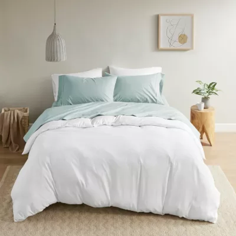 Madison Park Peached Percale Cotton Sheet Set