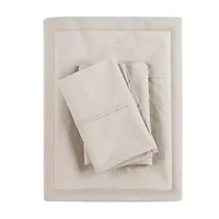 Madison Park Peached Percale Cotton Sheet Set