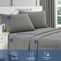 Stratford Park Illada Rayon From Bamboo Cooling Deep Pocket Sheet Set