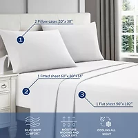 Stratford Park Illada Rayon From Bamboo Cooling Deep Pocket Sheet Set