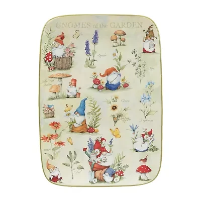 Certified International Garden Gnomes Serving Platter