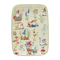 Certified International Garden Gnomes Serving Platter