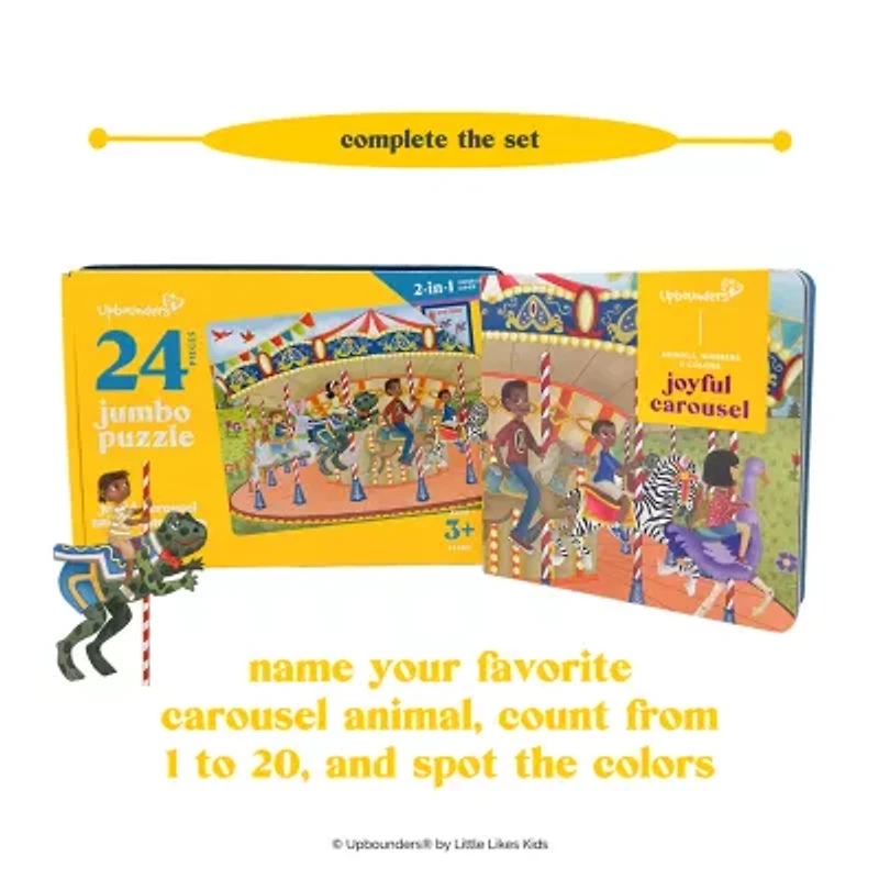 Upbounders Joyful Carousel 24pc 2-Sided Jumbo Puzzle