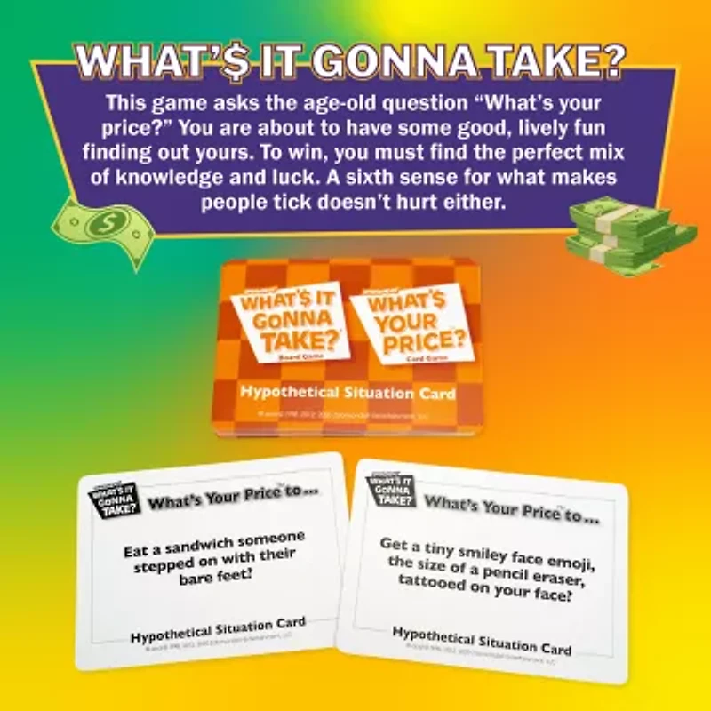 Zobmondo What'S It Gonna Take Board Game Board Game