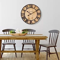 Westclox 16" Wood Plank Wall Clock