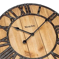 Westclox 16" Wood Plank Wall Clock
