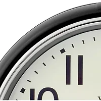 Westclox 12” Black Retro Wall Clock