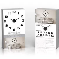 Westclox 20" Floating Numbers Wall Clock