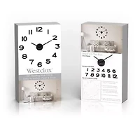 Westclox 20" Floating Numbers Wall Clock