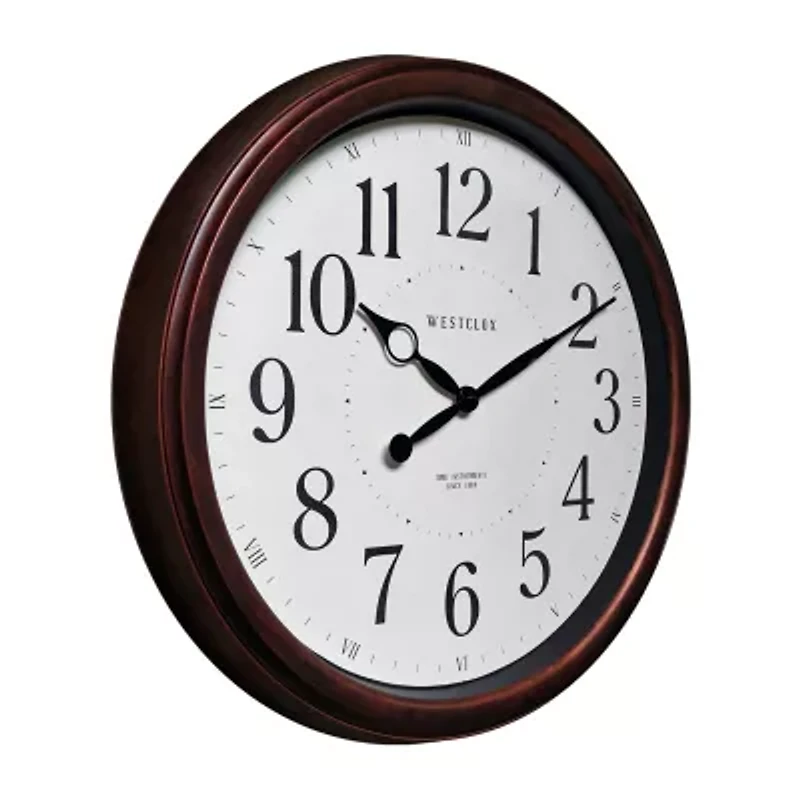 Westclox 20" Woodgrain Finish Wall Clock