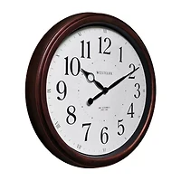 Westclox 20" Woodgrain Finish Wall Clock
