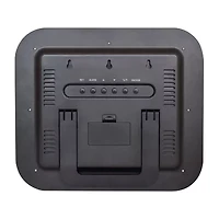 Westclox Black Digital With Date & Temp Silent/Non-Ticking Wall Clock