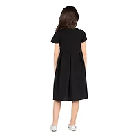 24sevenkid Big Kid Girls Short Sleeve Fit + Flare Dress