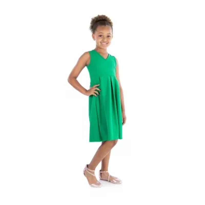 24sevenkid Big Kid Girls Sleeveless Fit + Flare Dress