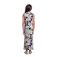 24sevenkid Big Kid Girls Sleeveless Floral Maxi Dress