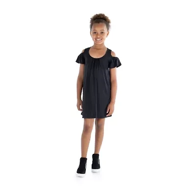 24sevenkid Big Kid Girls Short Sleeve A-Line Dress