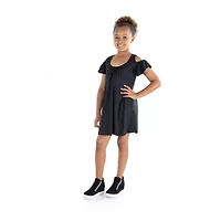 24sevenkid Big Kid Girls Short Sleeve A-Line Dress