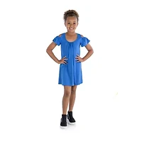 24sevenkid Big Kid Girls Short Sleeve A-Line Dress