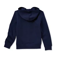 U.S. Polo Assn. Little & Big Kid Boys Long Sleeve Embroidered Fleece Zipper Hoodie