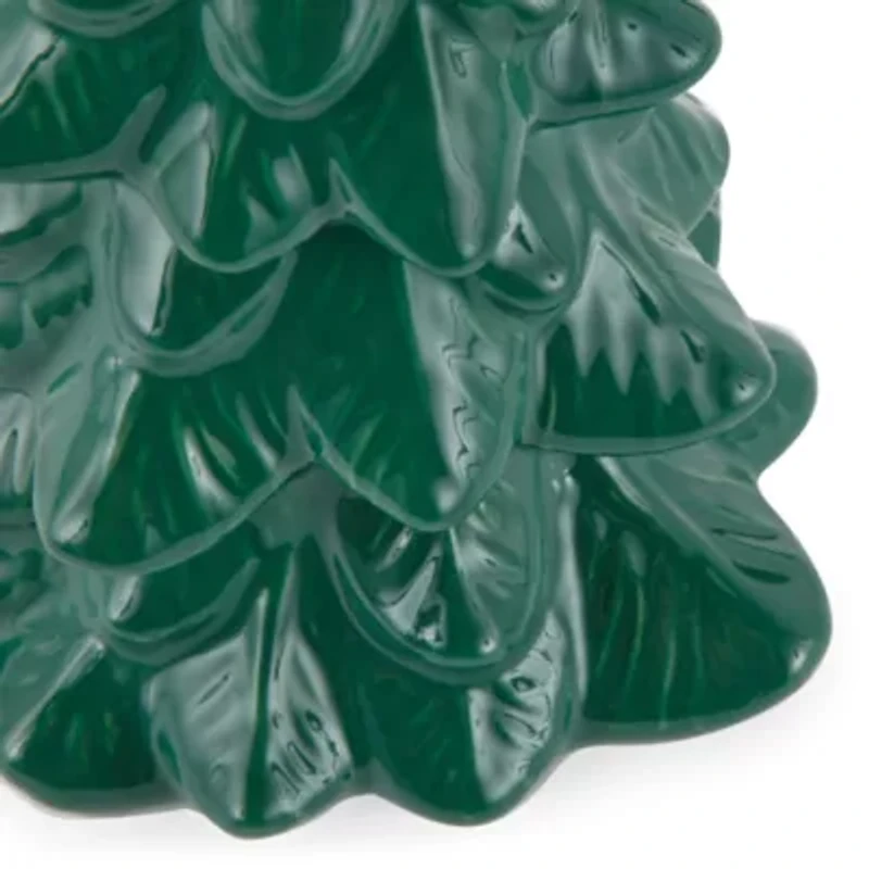 North Pole Trading Co. Ceramic Tree Christmas Tabletop Decor