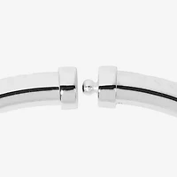 Silver Reflections Womens Pure Silver Over Brass Bangle Bracelet