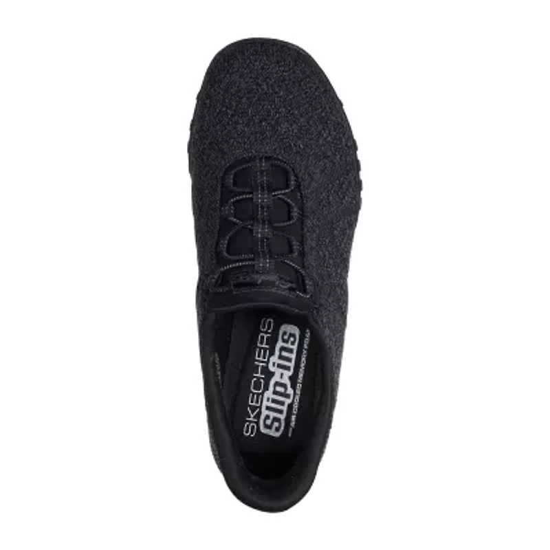 Skechers Hands Free Slip-Ins Breathe-Easy Knitty Waves Womens Bike Closed Toe Slip-On Shoe