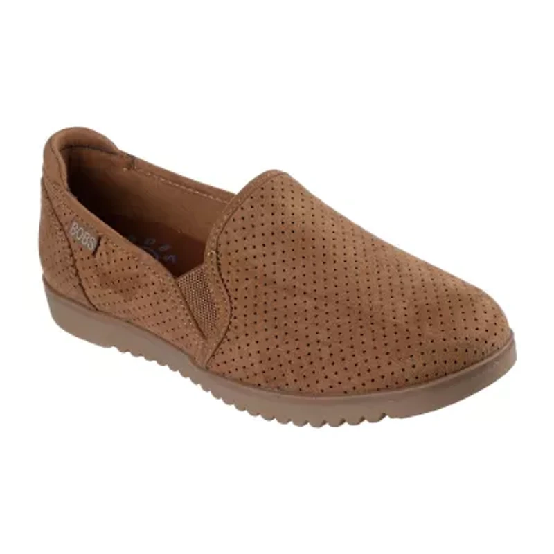 Skechers Bobs Flexpadrille Lo Too Sleek Womens Almond Closed Toe Slip-On Shoe
