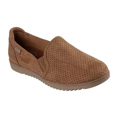 Skechers Bobs Flexpadrille Lo Too Sleek Womens Almond Closed Toe Slip-On Shoe