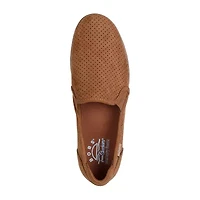 Skechers Bobs Flexpadrille Lo Too Sleek Womens Almond Closed Toe Slip-On Shoe