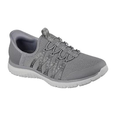 Skechers Womens Virtue Stunner Hands Free Slip-Ins Slip-On Walking Shoes