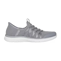 Skechers Womens Virtue Stunner Hands Free Slip-Ins Slip-On Walking Shoes